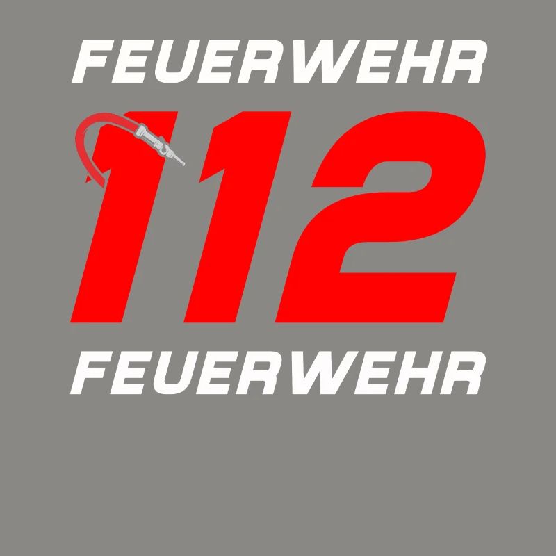 Feuerwehr Tshirt Firefighter Feuerwehrmann 112