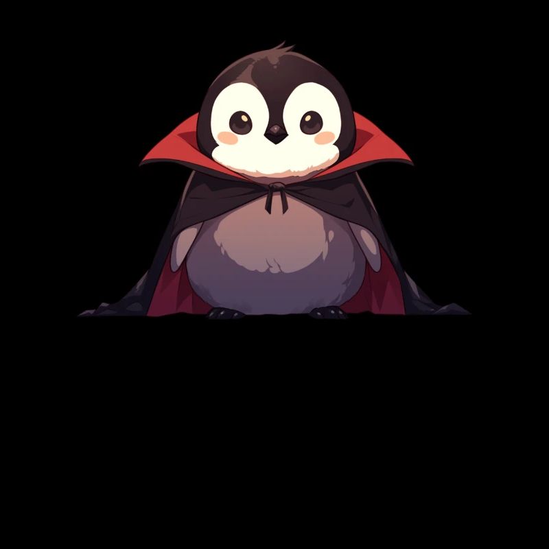 Penguin Vampire Halloween Penguin Cute