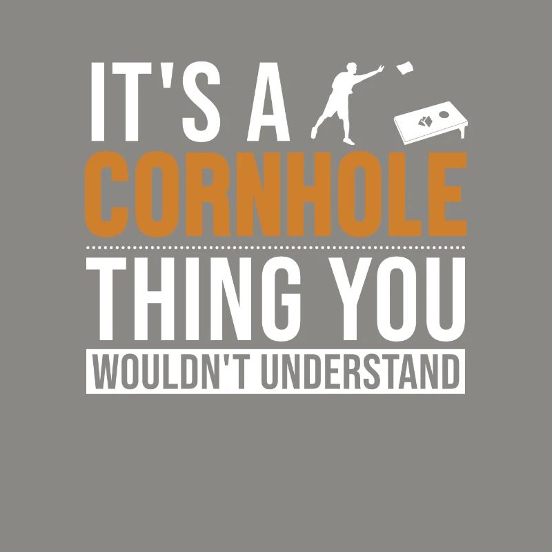 Es ist ein Cornhole-Ding Spielbretter Sitzsack