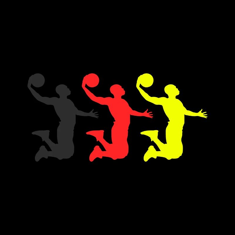 Basketball Tshirt B-Ball Dunking Rebound Player