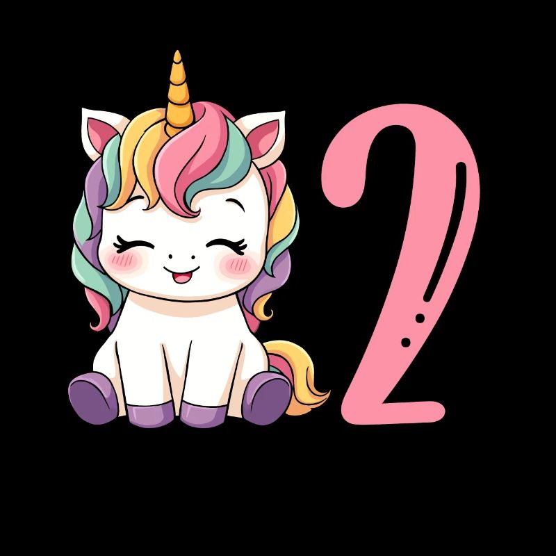 Ich bin schon Zwei Einhorn 2. Geburtstag