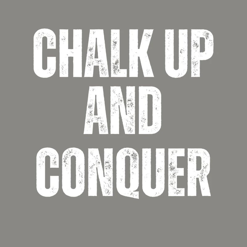 Boulderer Chalk Up Und Conquer Bouldering