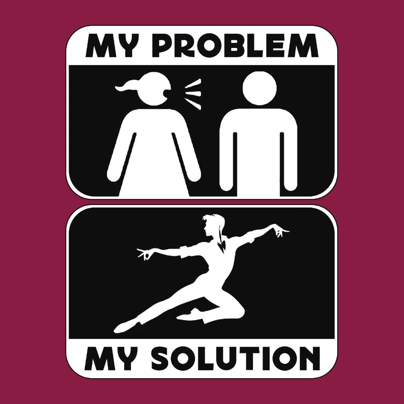 Acro Dancer My Problem My Solution Pictogram Dad