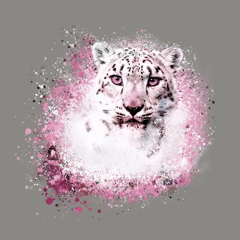 snow leopard,cat,leopard,white,wildcat