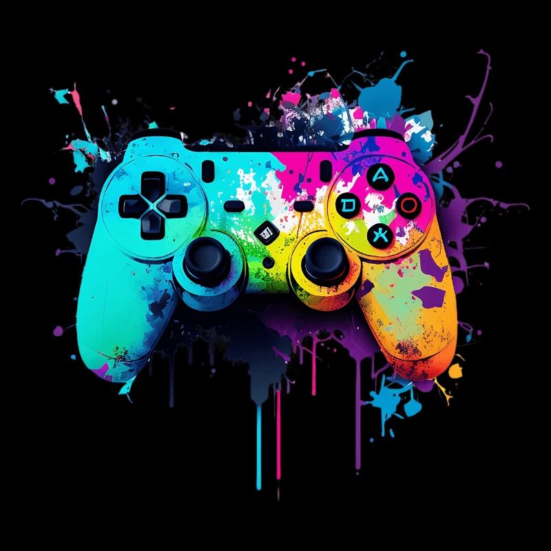 Neon Gaming Controller / Kontroller