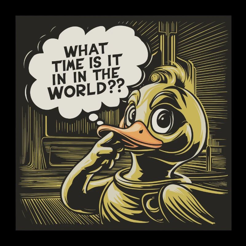 Déclaration réfléchie de canard de canard en plastique jaune