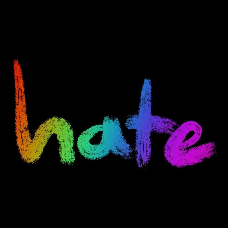Hate Text Rainbow