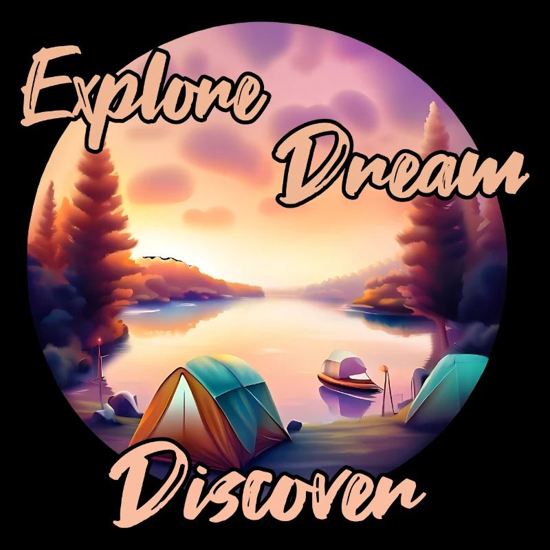 Camping Abenteuer Explore Dream Discover