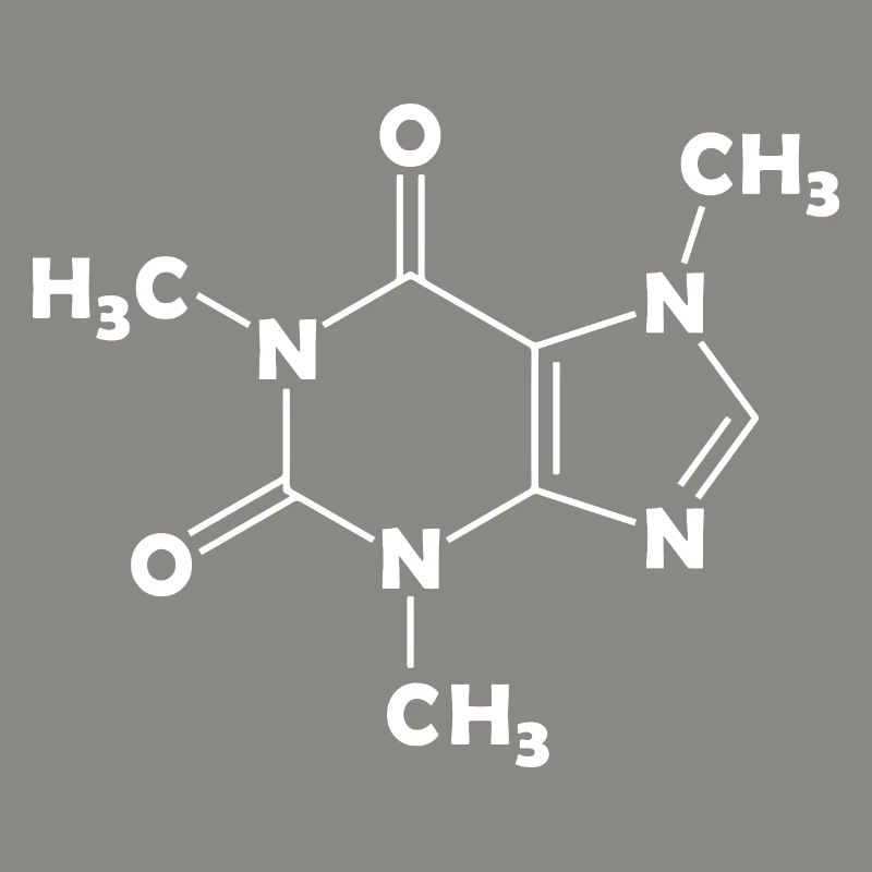 Caféine molécule de structure formule café chimie