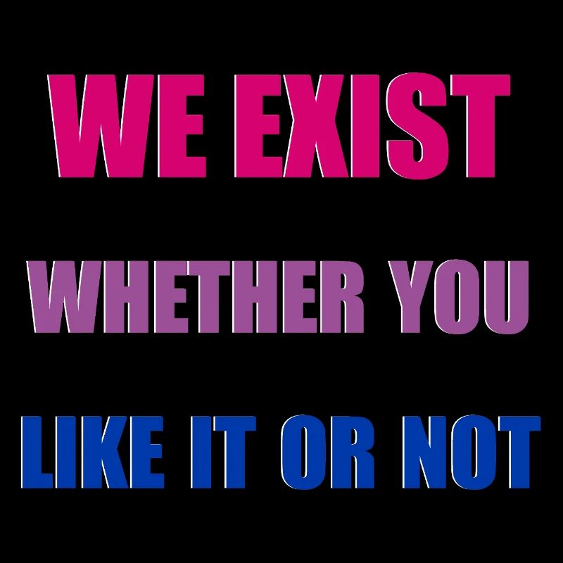 We Exist - Drapeau bisexuel
