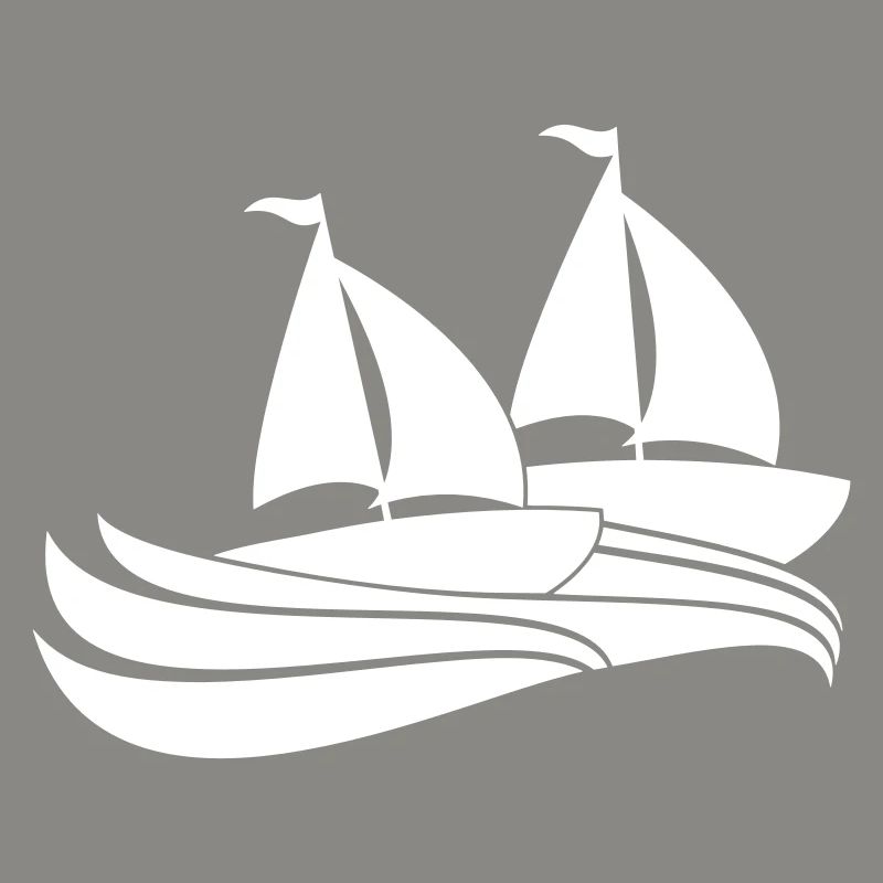 Deux navires Régate par équipe Régate de voile de compétition