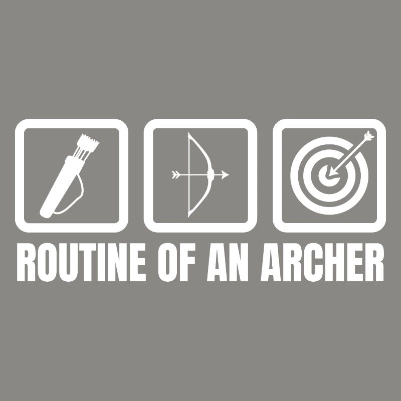 Routine eines Bogenschützen