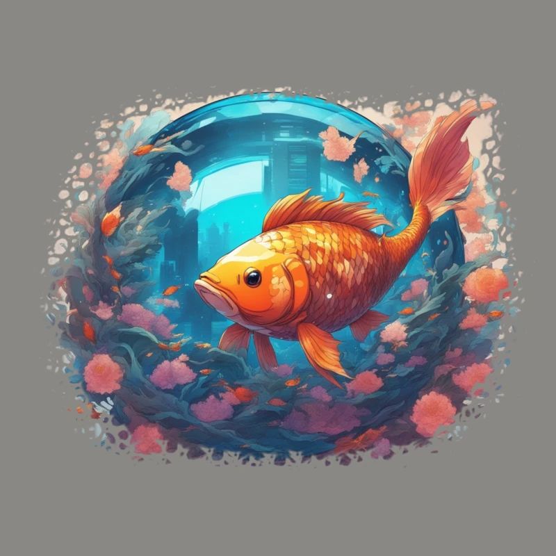 Reflets de poisson-lune