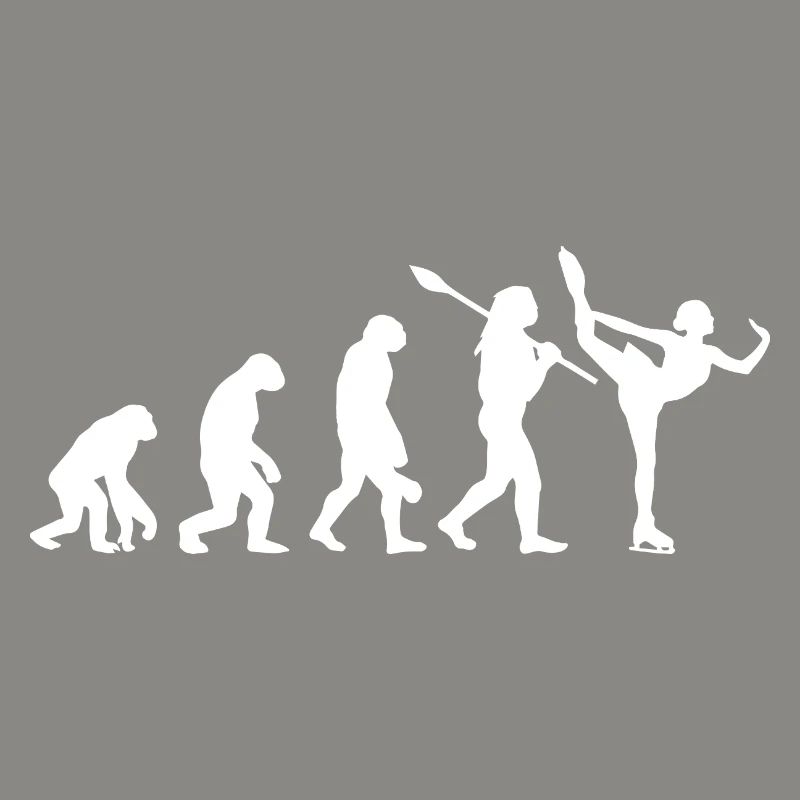 Entwicklung des Mannes, Eiskunstlauf-Mädchen, Eislauf-Mädchen