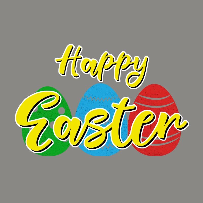 Happy Easter - Easter bunny Easter eggs celebration gift