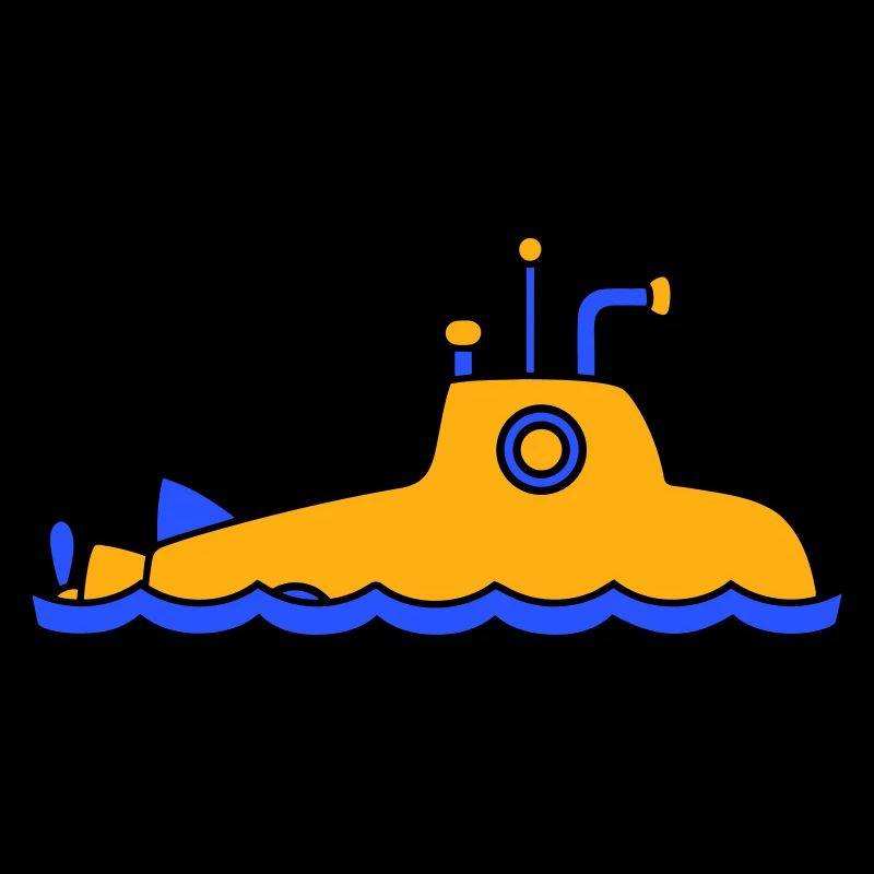 Surfaced Submarine Water Surface Dive