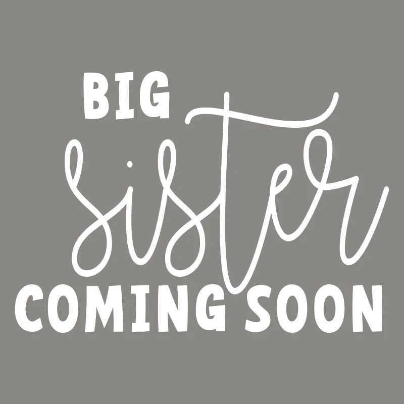 Große Schwester kommt bald. Wird bald große Schwester sein