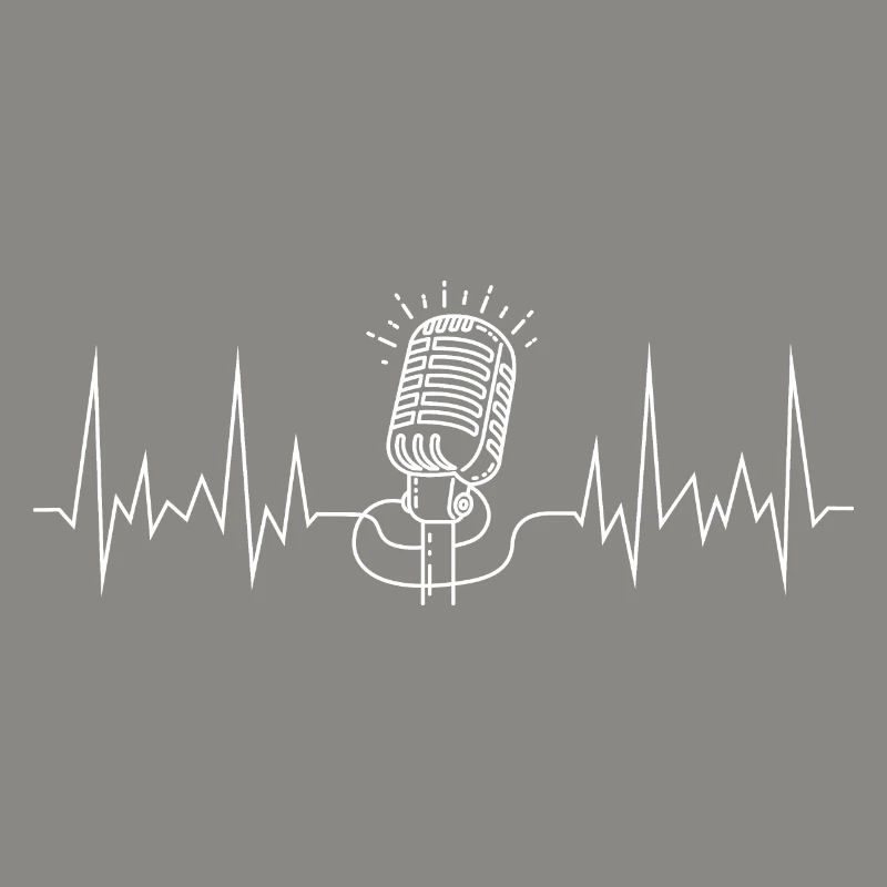 microphone de ligne d’onde blanc