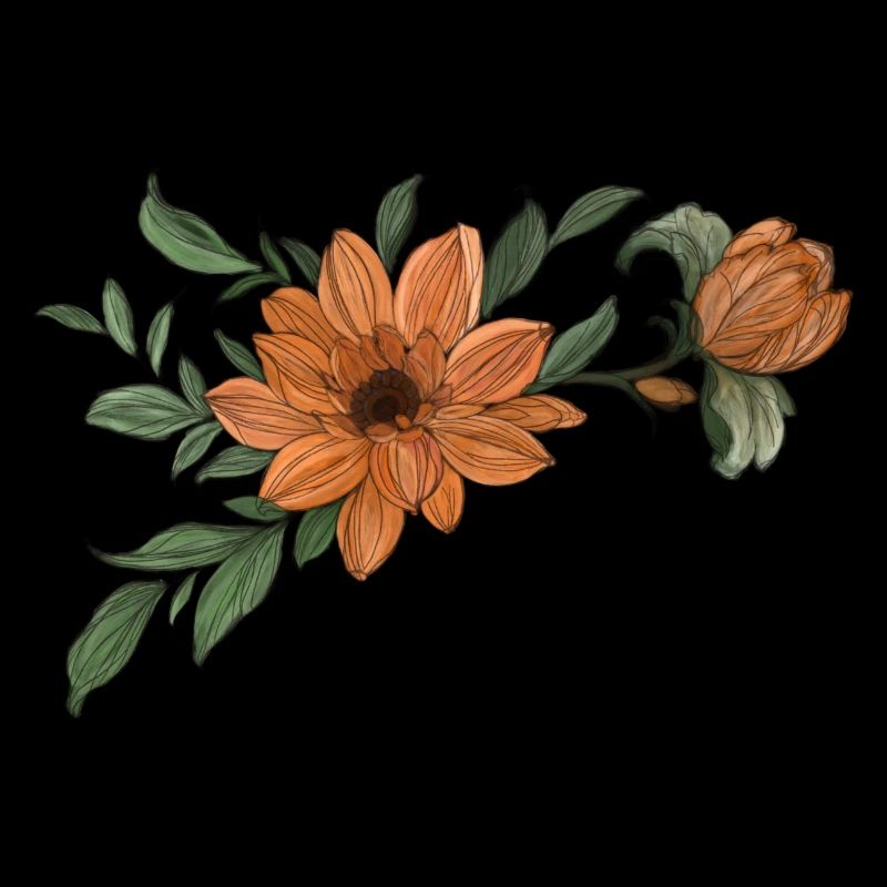 Orange fleur avec bourgeon