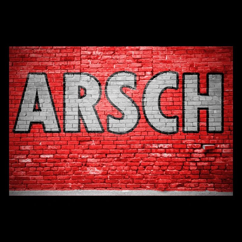 Ass Brick Wall Graffiti