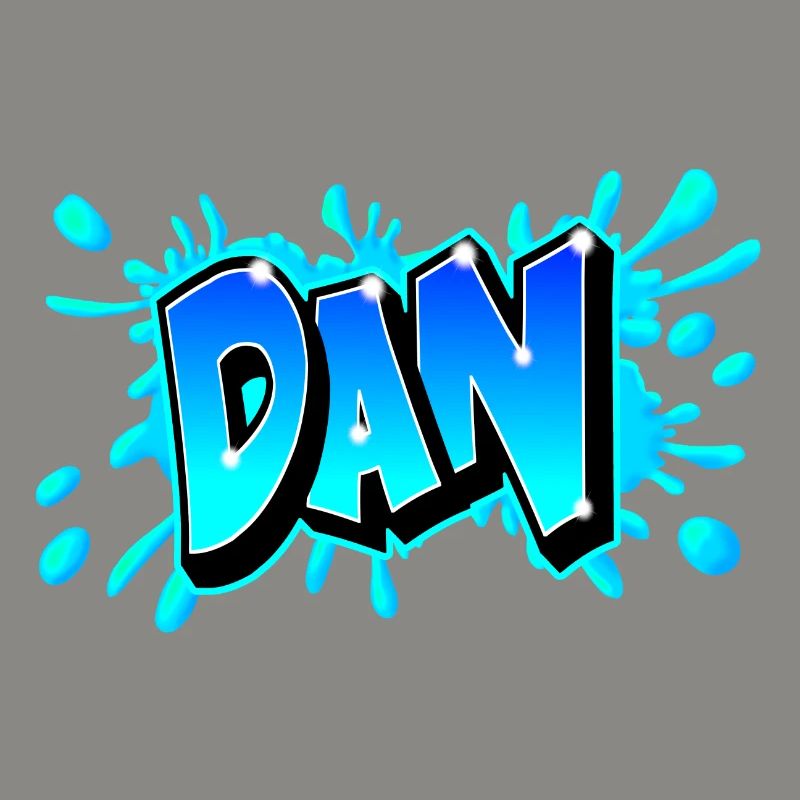 Graffiti "DAN" printed on any medium!