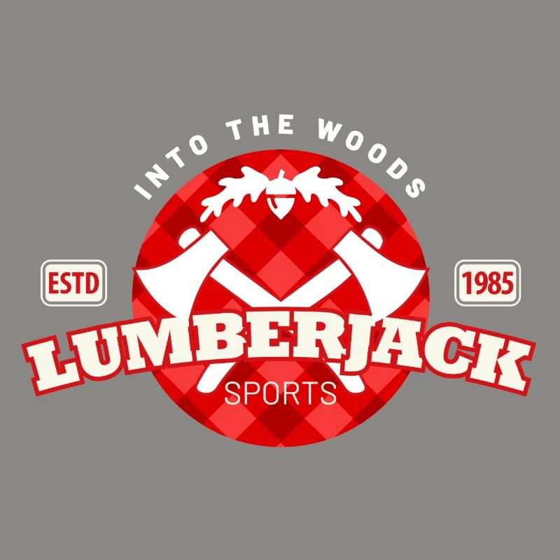 lumberjack check pattern in a circle