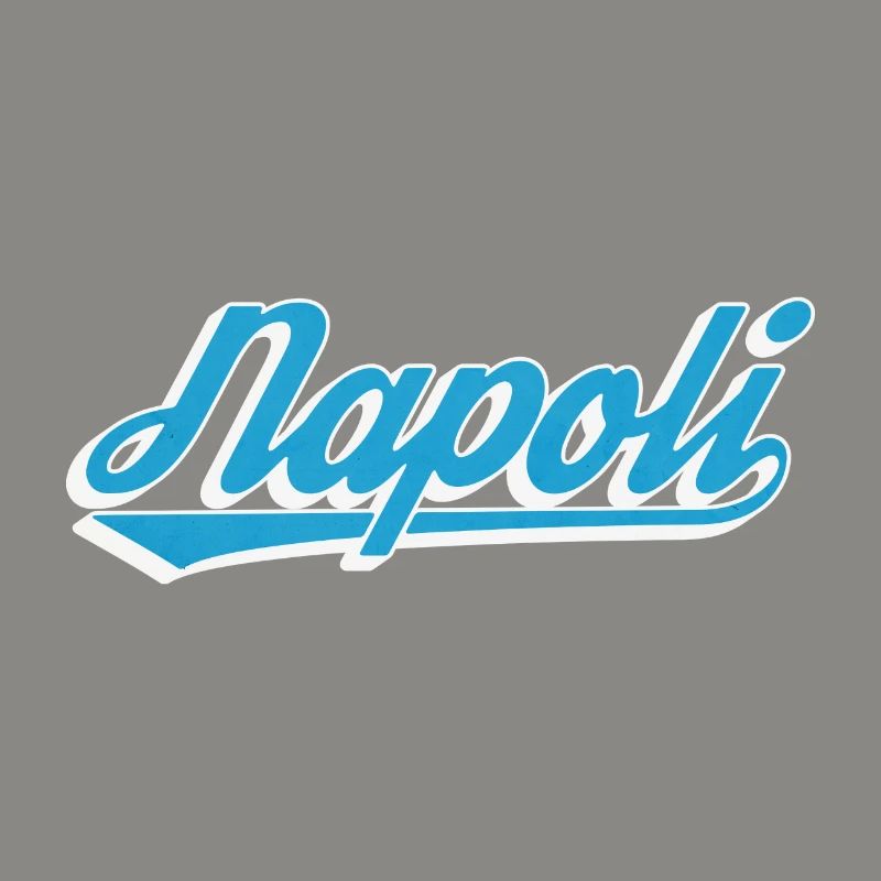 Napoli Retro Script Blau