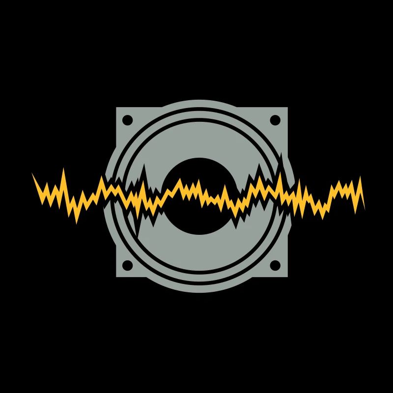 woofer basse techno rythme sonore de boîte à