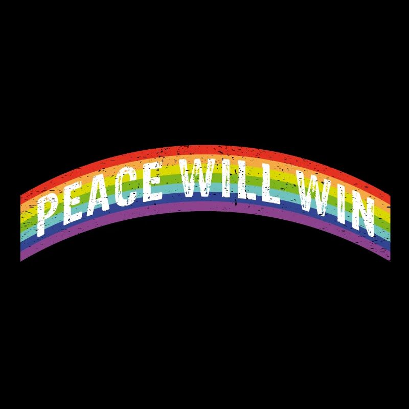 Rainbow Regenbogen Peace will win