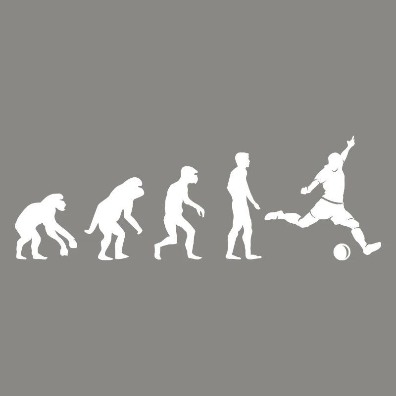Football Evolution Monkey Funny Designs Fan Logo