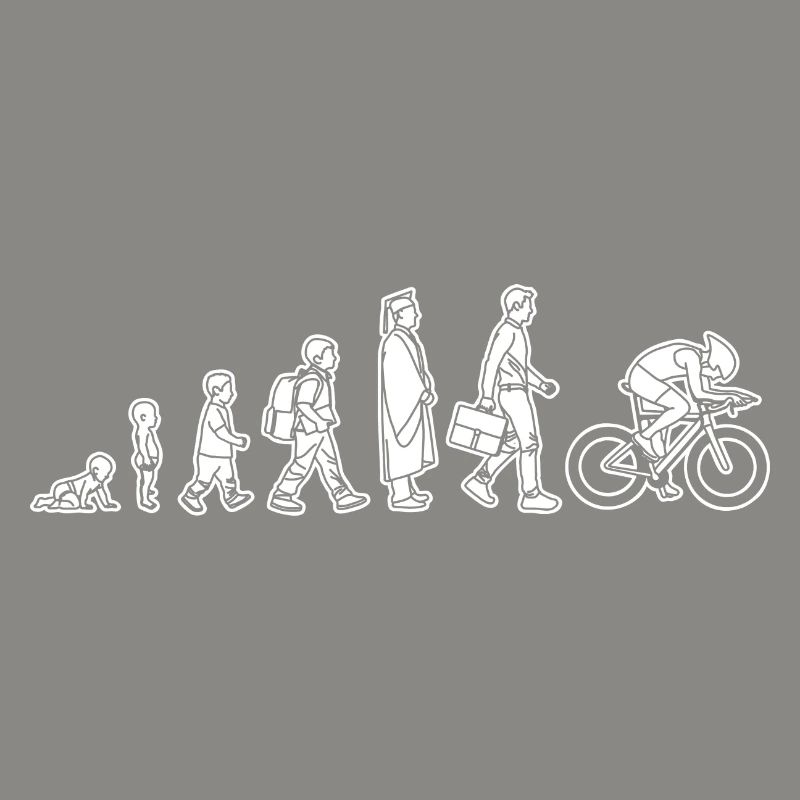 Evolution eines Radfahrers