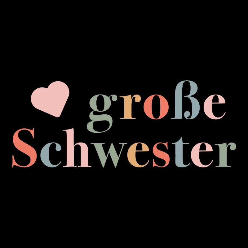 Große Schwester - Geschenk zur Geburt für Mädchen