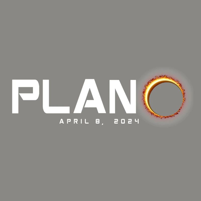 Plano Texas 2024 Eclipse Souvenir 8 avril