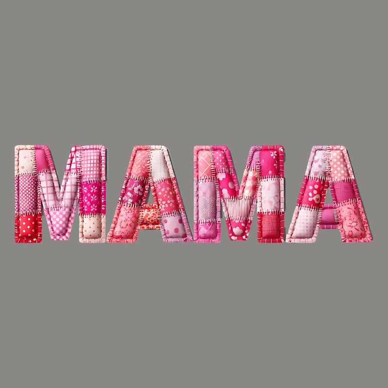 Mama Handmade Patchwork Schrift