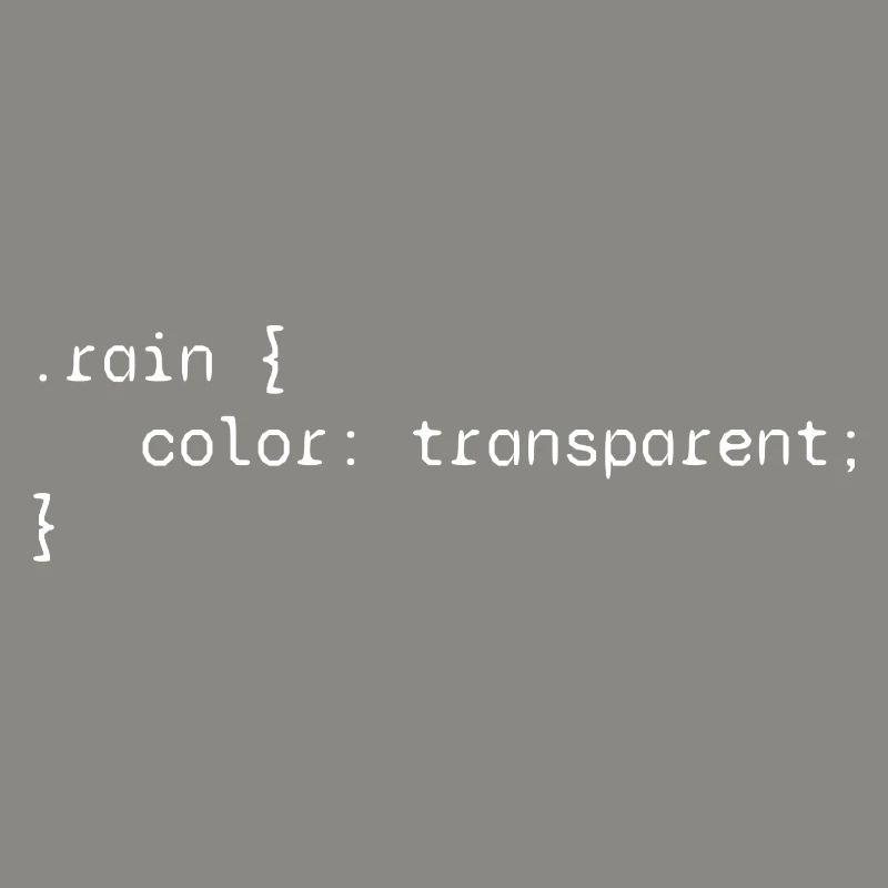 Rain web developer humor funny