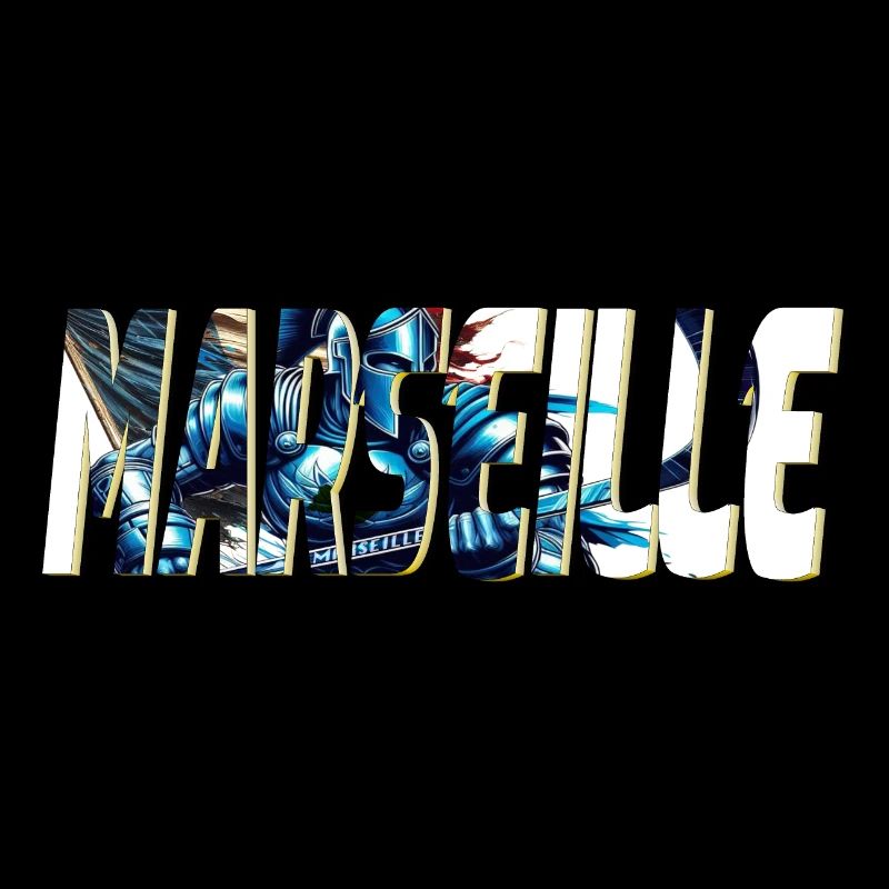 Marseille stylized comic book design