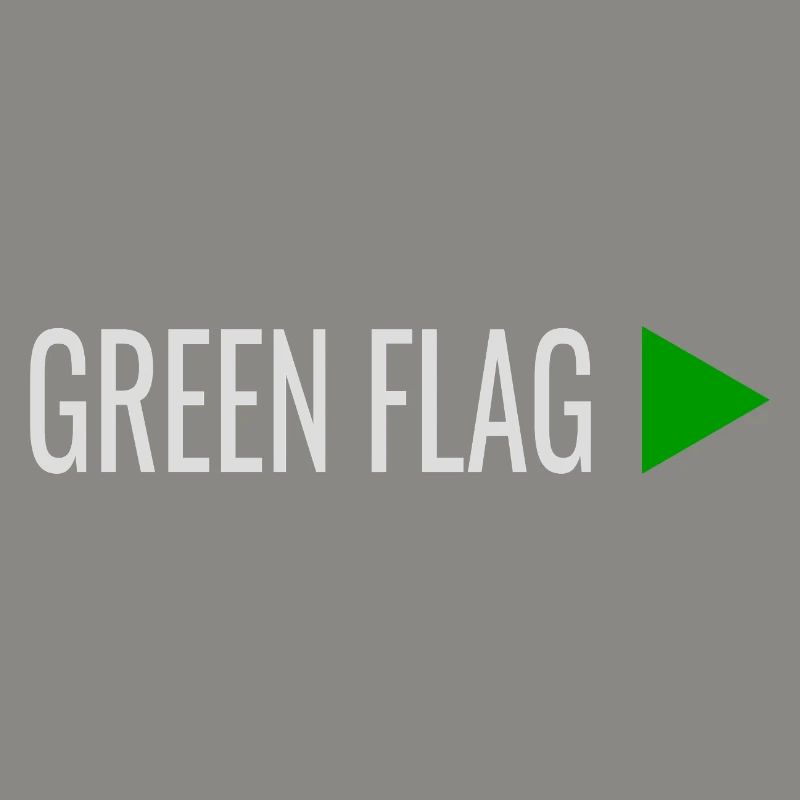 Signes de relation DRAPEAU VERT