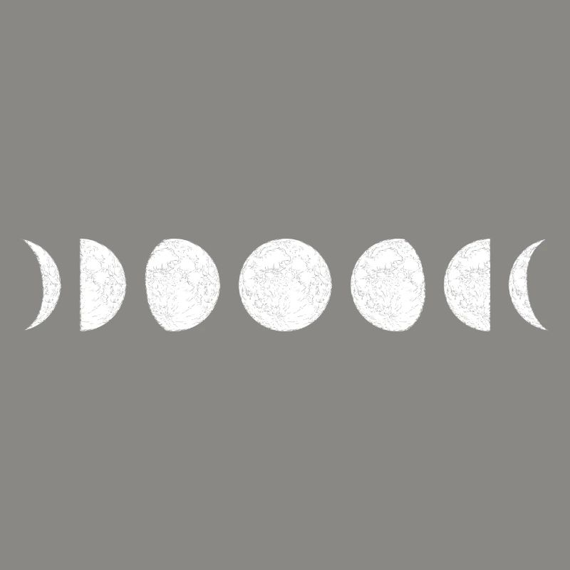 Moon Phase Circle Sequence