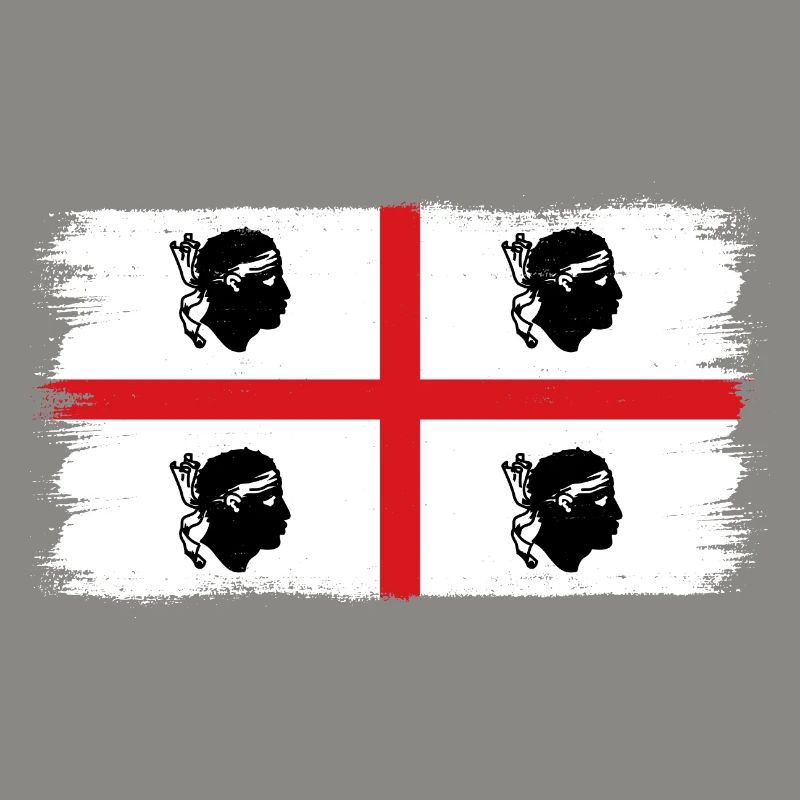 Drapeau de la Sardaigne Drapeau sarde Drapeau de la Sardaigne