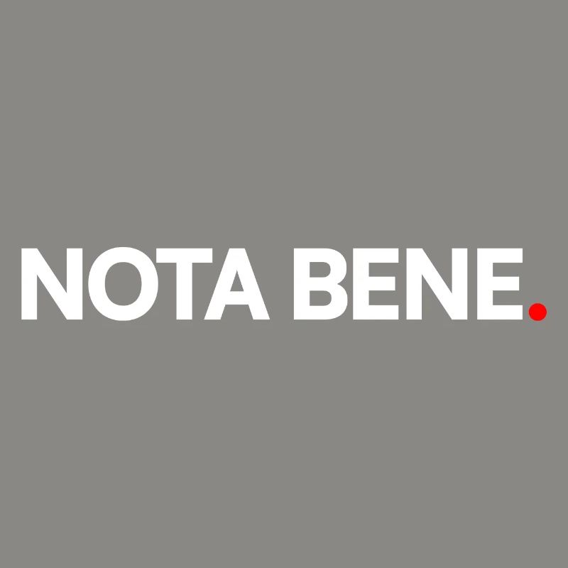 NOTA BENE | Minimalist humor expression