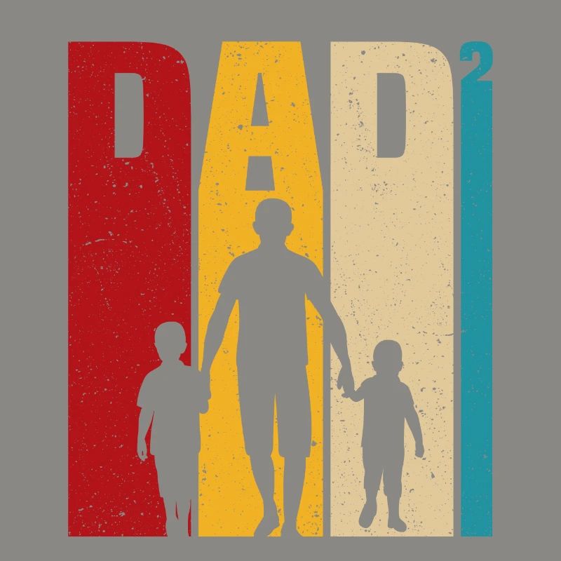 Vater mit zwei Söhnen Papa und Sohn Geschenk