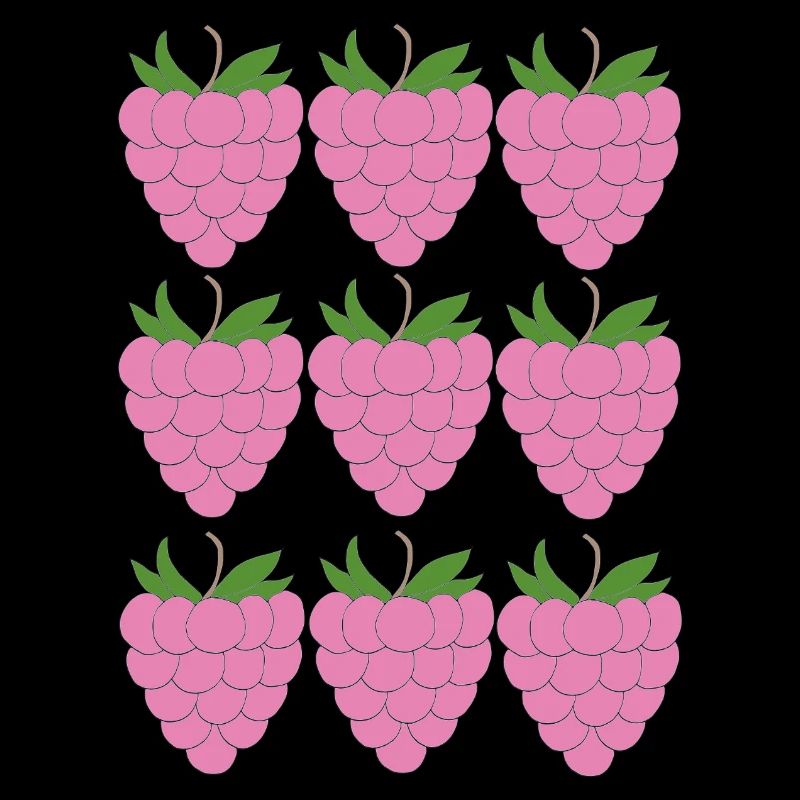 Raspberry Grid Pattern