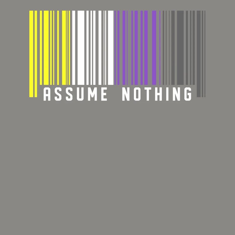 Nonbinary | Nichtbinärer Stolz Barcode Flagge