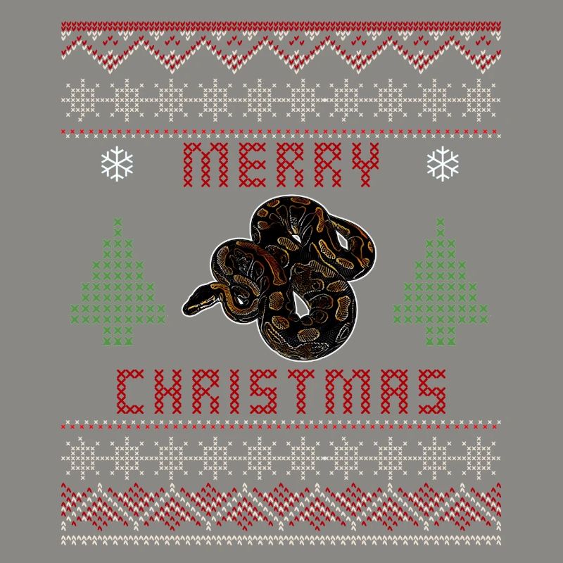 Ball Python Schlange Besitzer Weihnachten Pullover