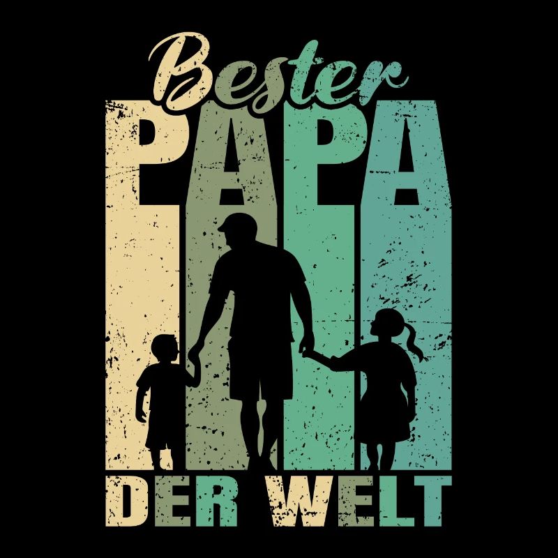 Bester Papa der Welt 2 Kinder Ehemann Papa