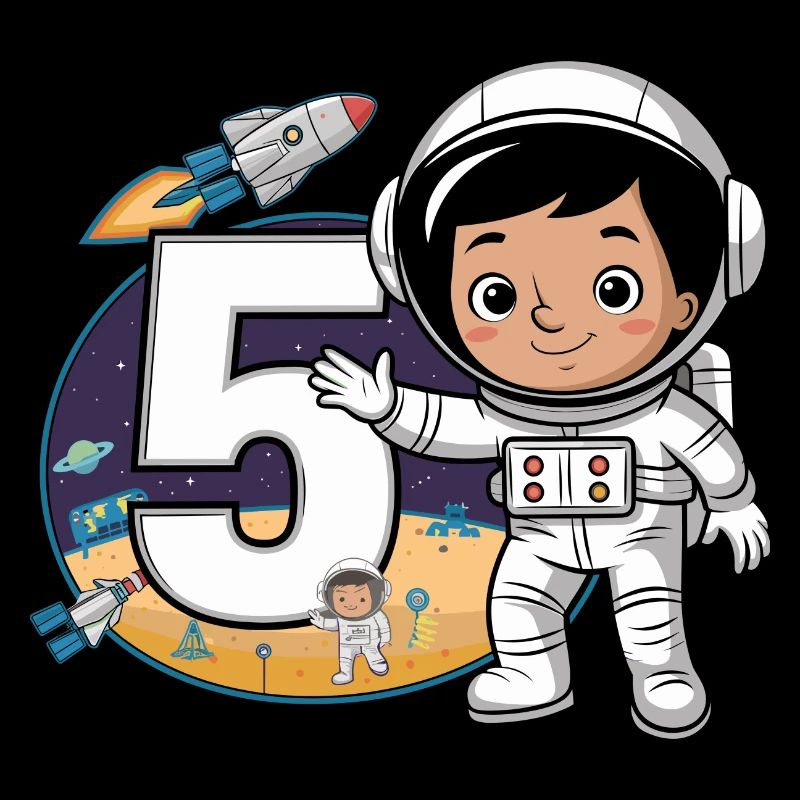 5e anniversaire Astronaute Aventure spatiale pour les garçons