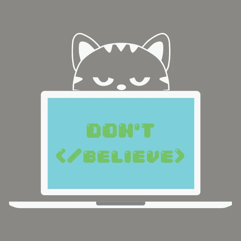 Don't believe programmer cat