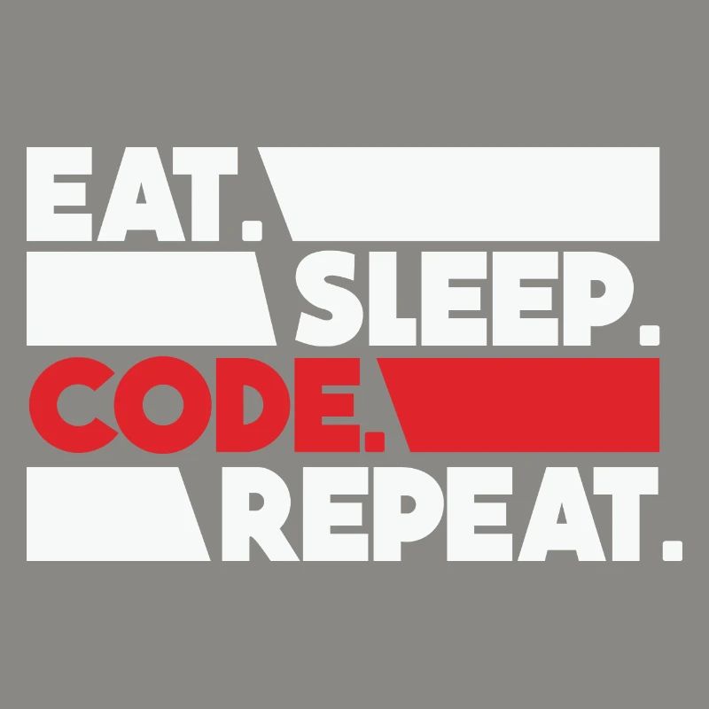 Eat Sleep Code Repeat Programmeur Devloper