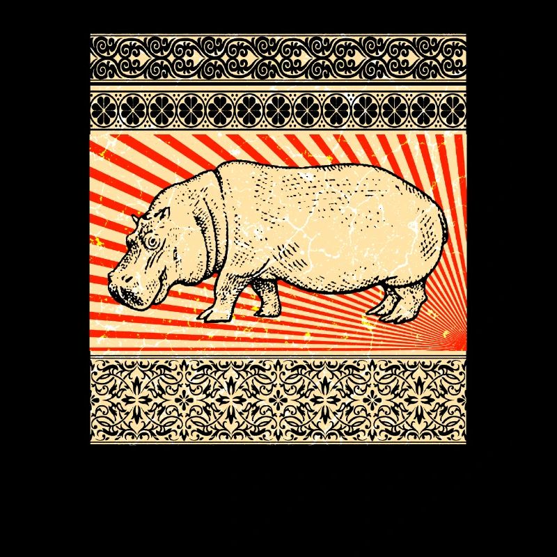 Flusspferd Nilpferd Hippo