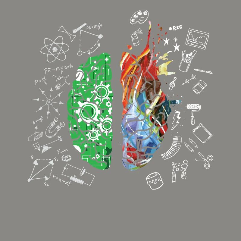 Brain Science Neurology Gift Design Art Idea print